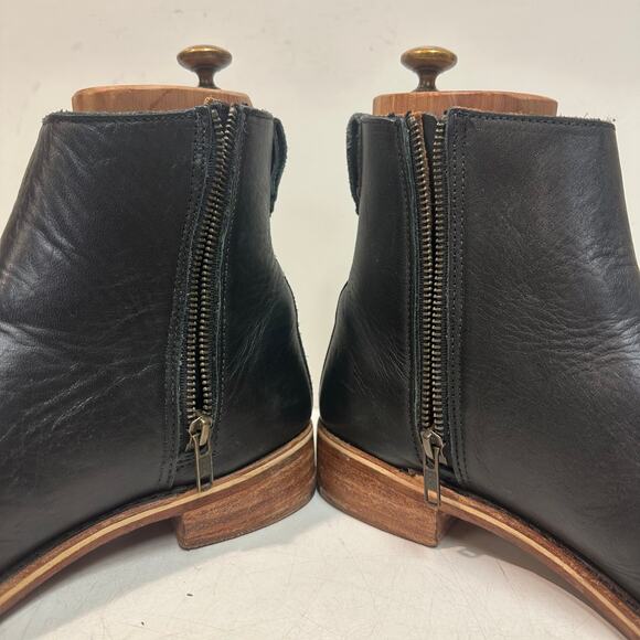 EXCELLENT Rancourt & Co. x Helm Pablo Boot Zipper Moto Made in Maine USA 9 D main image 3